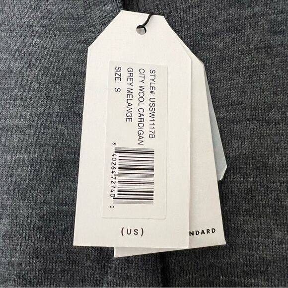 Universal Standard Grey Melange City Wool Cardigan - Picture 6 of 8
